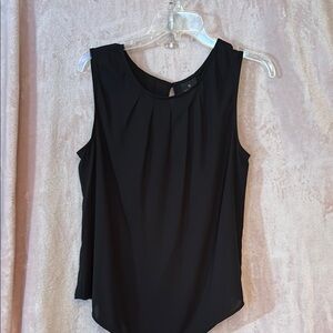 Black Sleeveless Top, 100% polyester, Size Large
